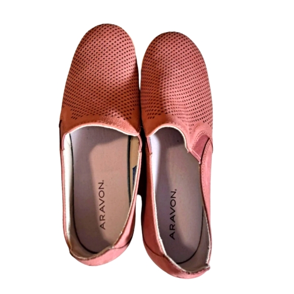 Aravon Women's Lia Pink Slip-On Shoes Size 10 - Picture 2 of 5